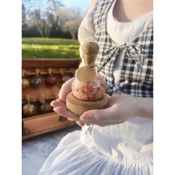 Handcrafted Wooden Spice Holder – 3 Bubble Stand + 2 Single Holders | Made in France