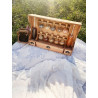Handcrafted Wooden Spice Rack – 10 Glass Bubbles + 2 Bottles – Made in France | Bulles d’Épices